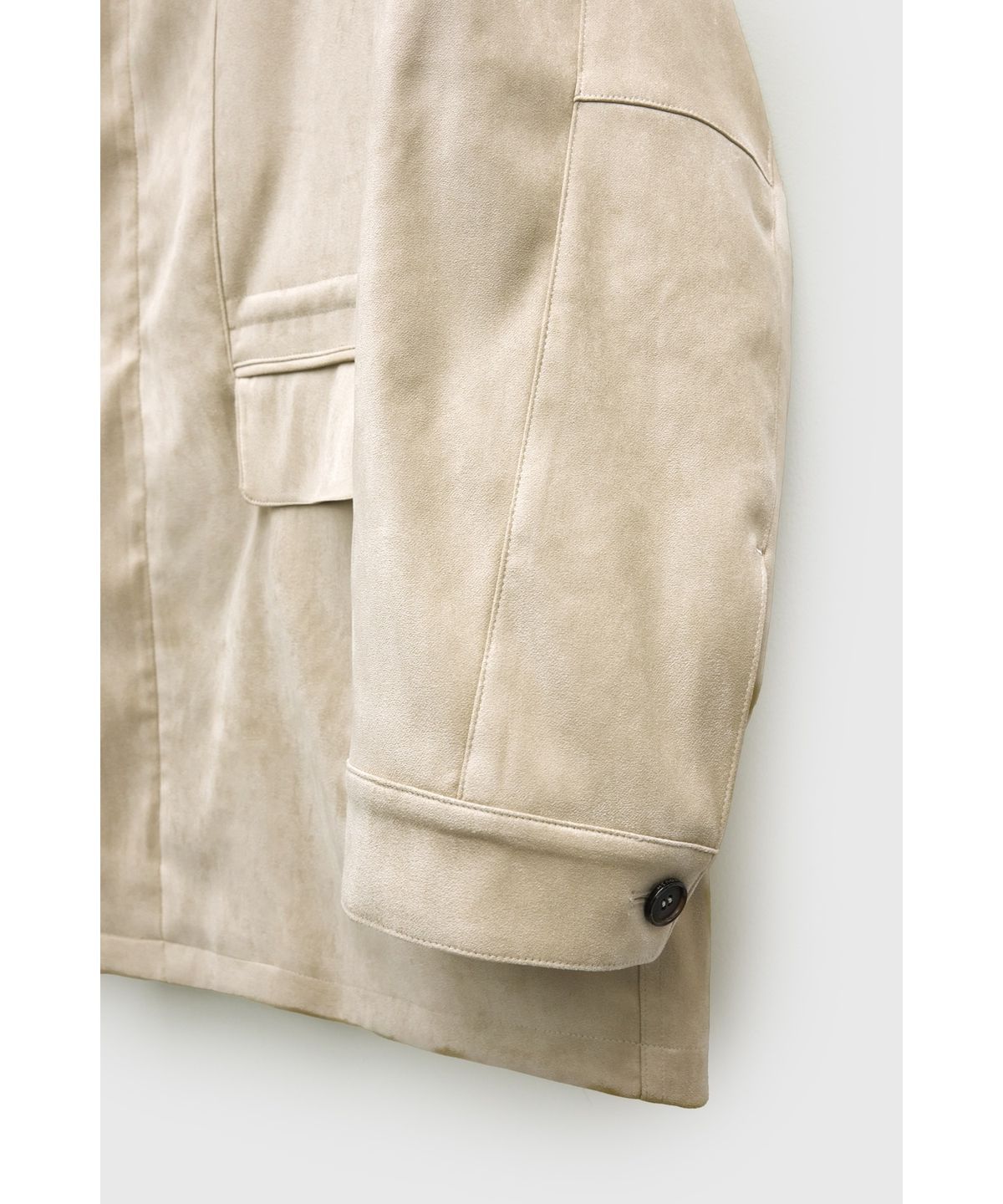 유스(YOUTH) Faux Suede Jacket - Begie