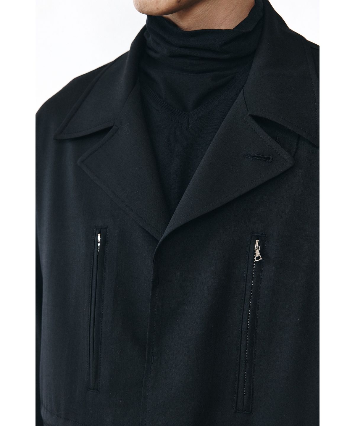 유스(YOUTH) Fine Wool F-2 Jacket - Black