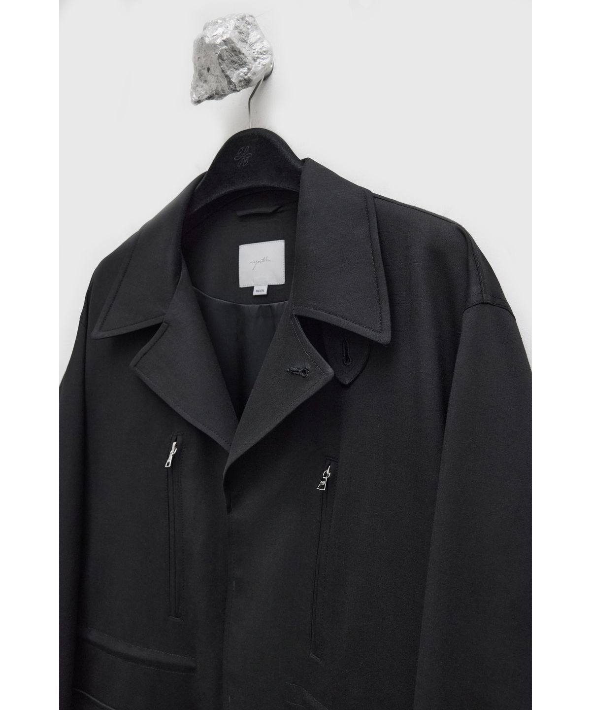 유스(YOUTH) Fine Wool F-2 Jacket - Black