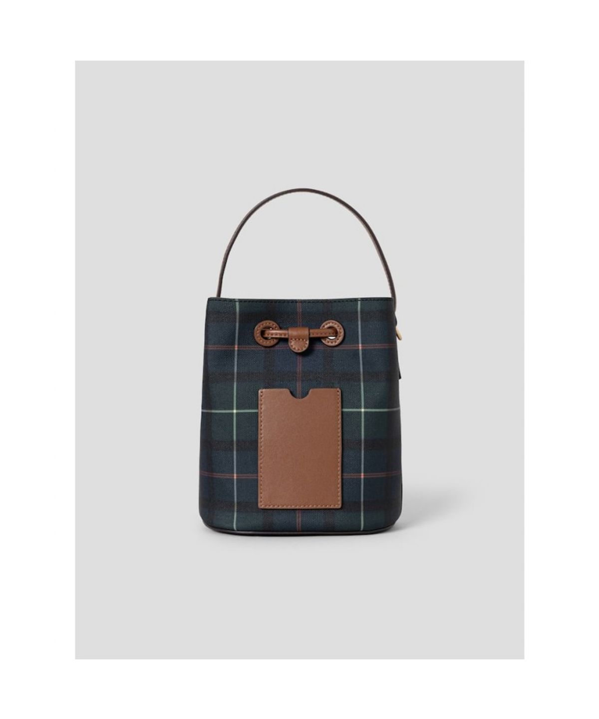 빈폴 액세서리(BEANPOLE ACCESSORY) 헤릿체크 버킷백  그린