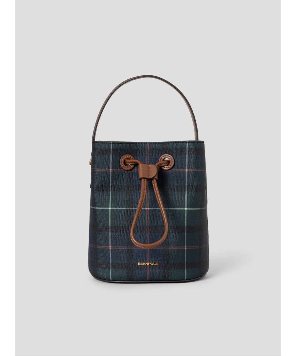 빈폴 액세서리(BEANPOLE ACCESSORY) 헤릿체크 버킷백  그린