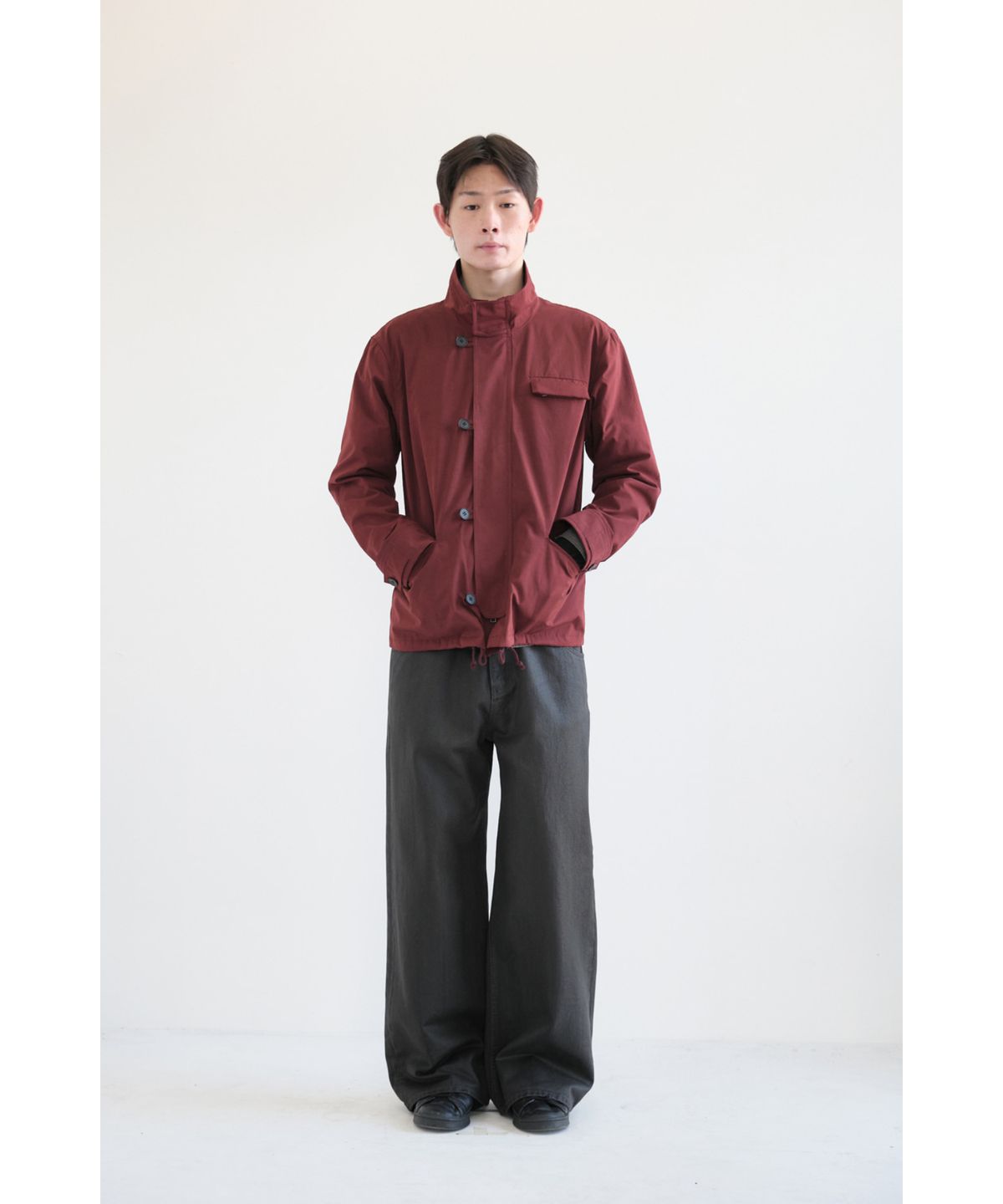 해칭룸(HATCHINGROOM) Regular Parka Dark Red