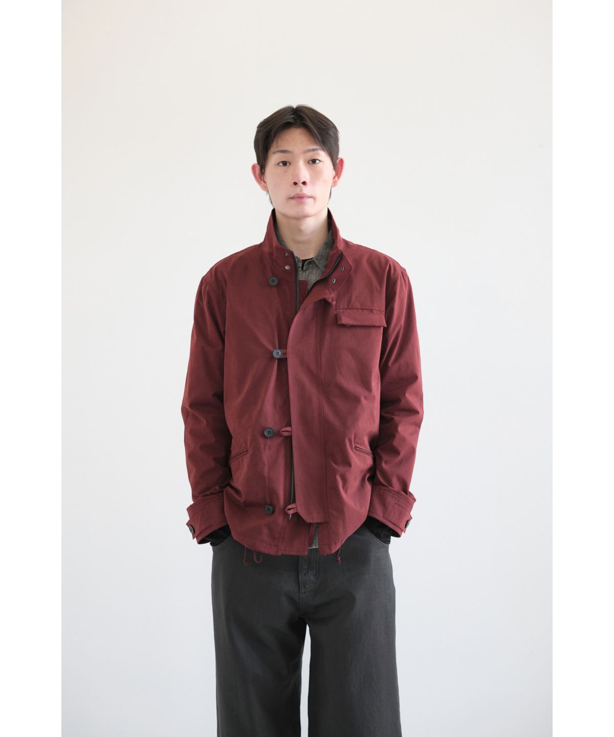 해칭룸(HATCHINGROOM) Regular Parka Dark Red