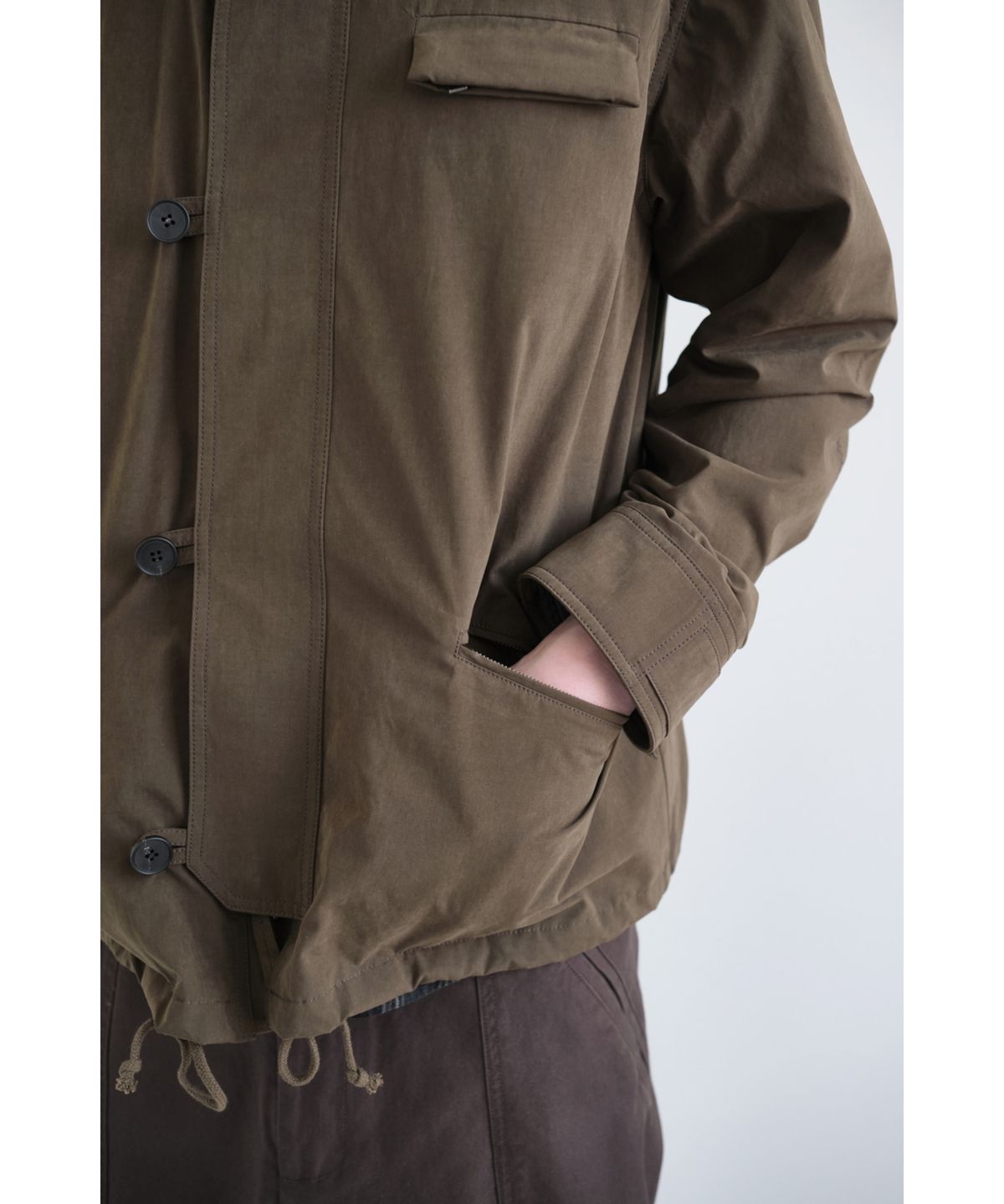 해칭룸(HATCHINGROOM) Regular Parka Dark Khaki