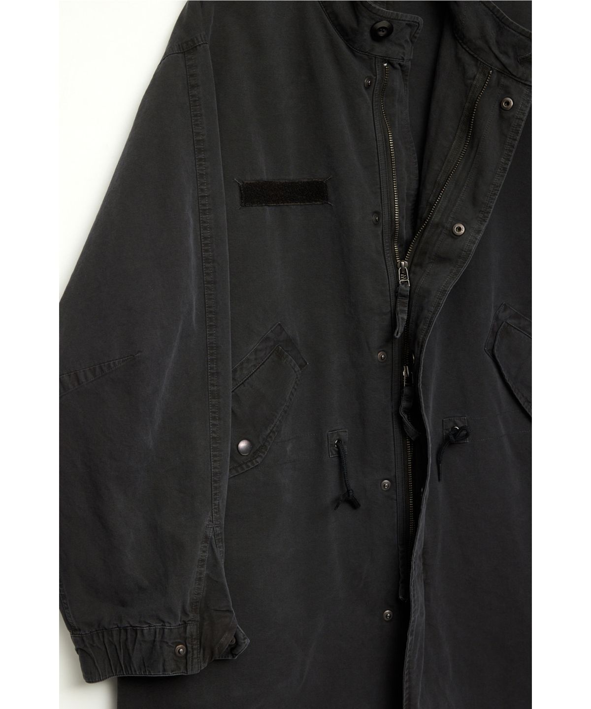 해칭룸(HATCHINGROOM) Mods Parka Over Dyed Blue Charcoal