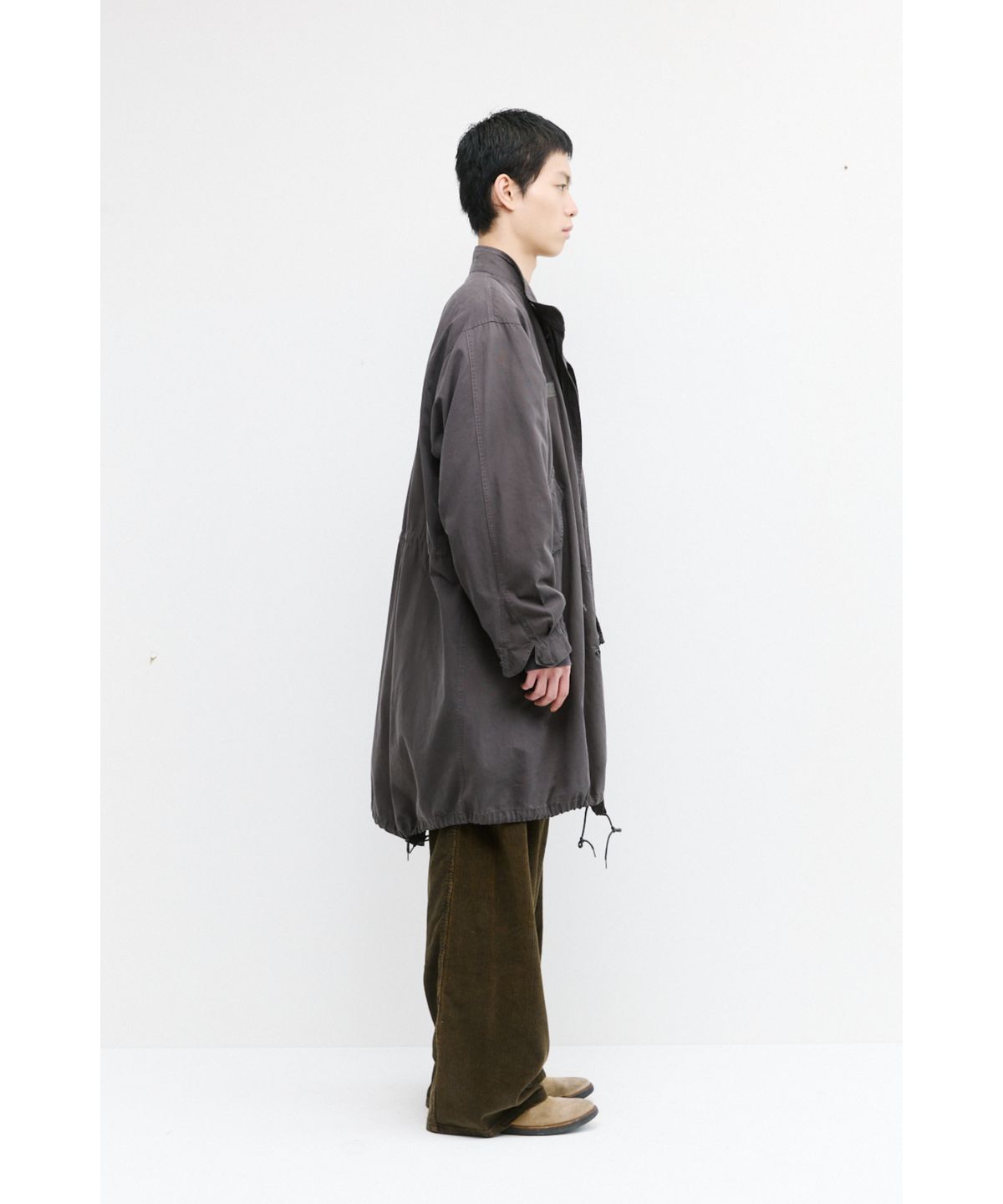 해칭룸(HATCHINGROOM) Mods Parka Washed Mud Brown