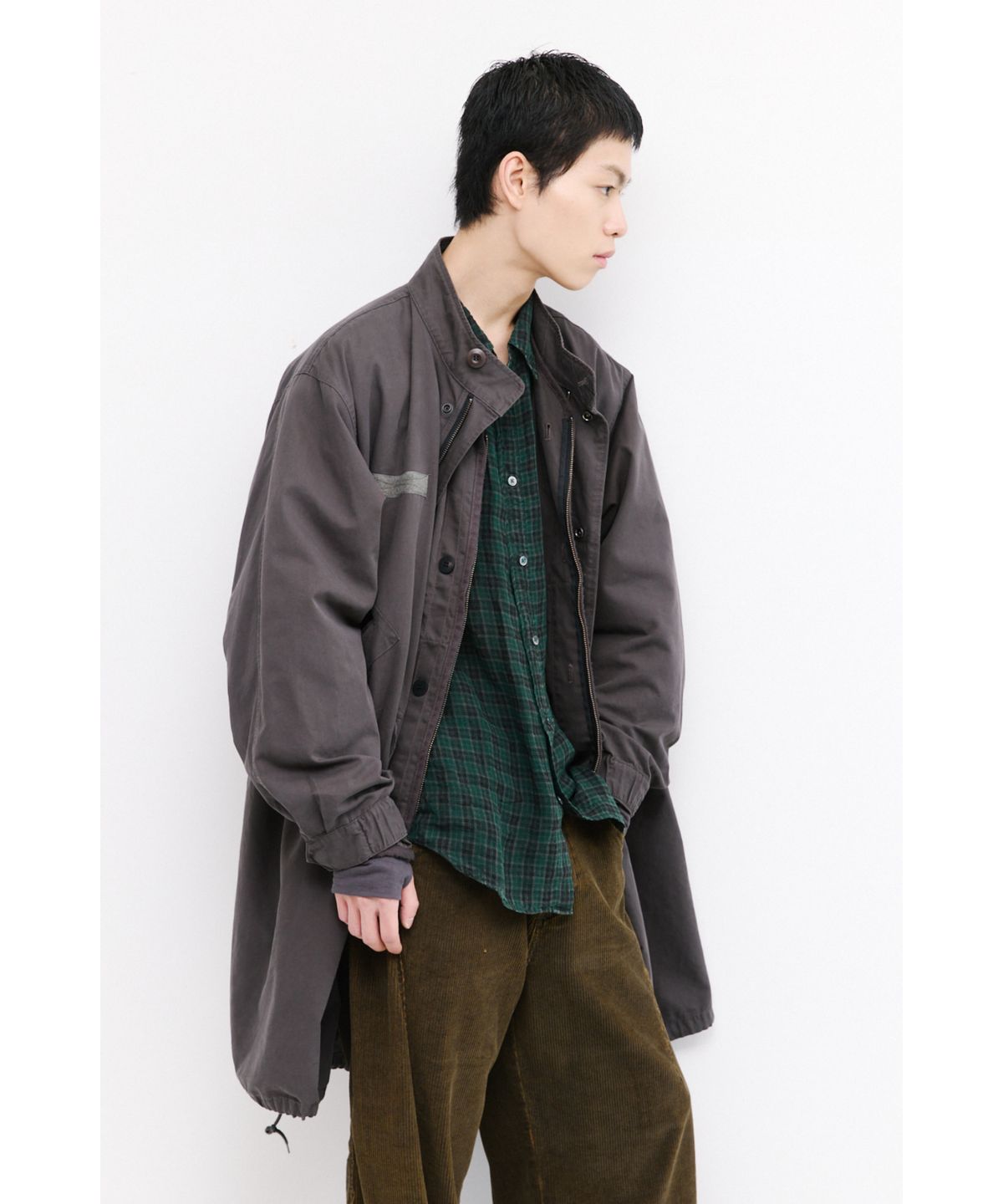 해칭룸(HATCHINGROOM) Mods Parka Washed Mud Brown