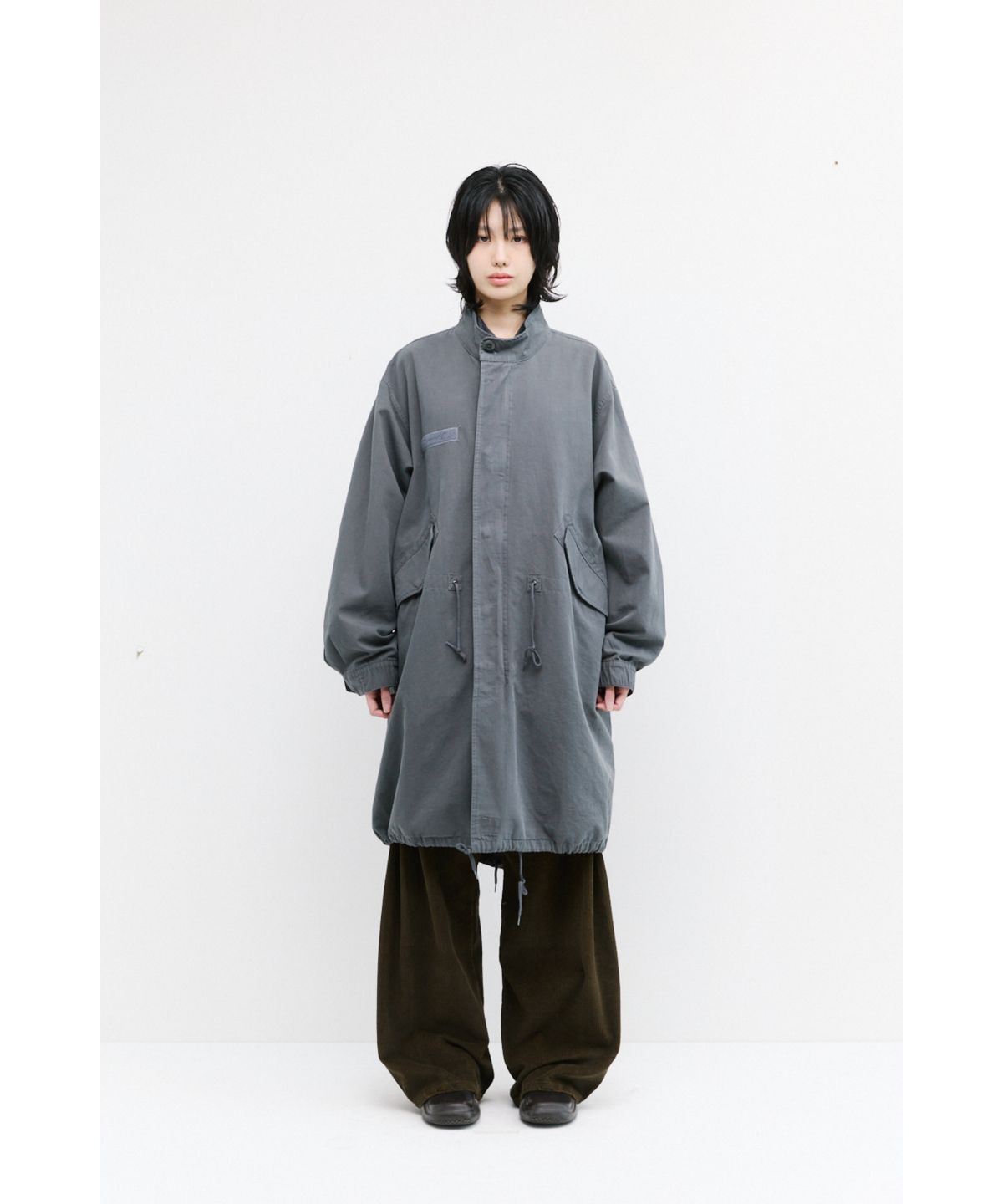 해칭룸(HATCHINGROOM) Mods Parka Washed Graphite