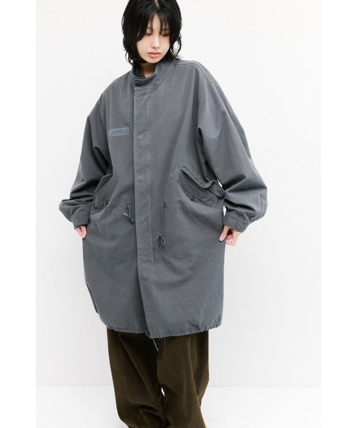 해칭룸(HATCHINGROOM) Mods Parka Washed Graphite
