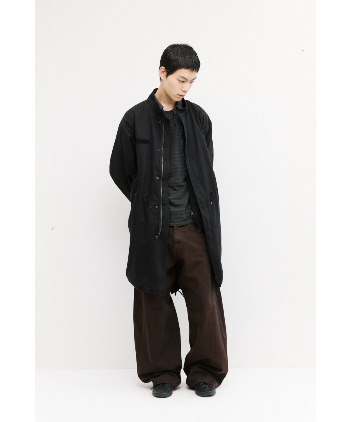 해칭룸(HATCHINGROOM) Mods Parka Washed Black