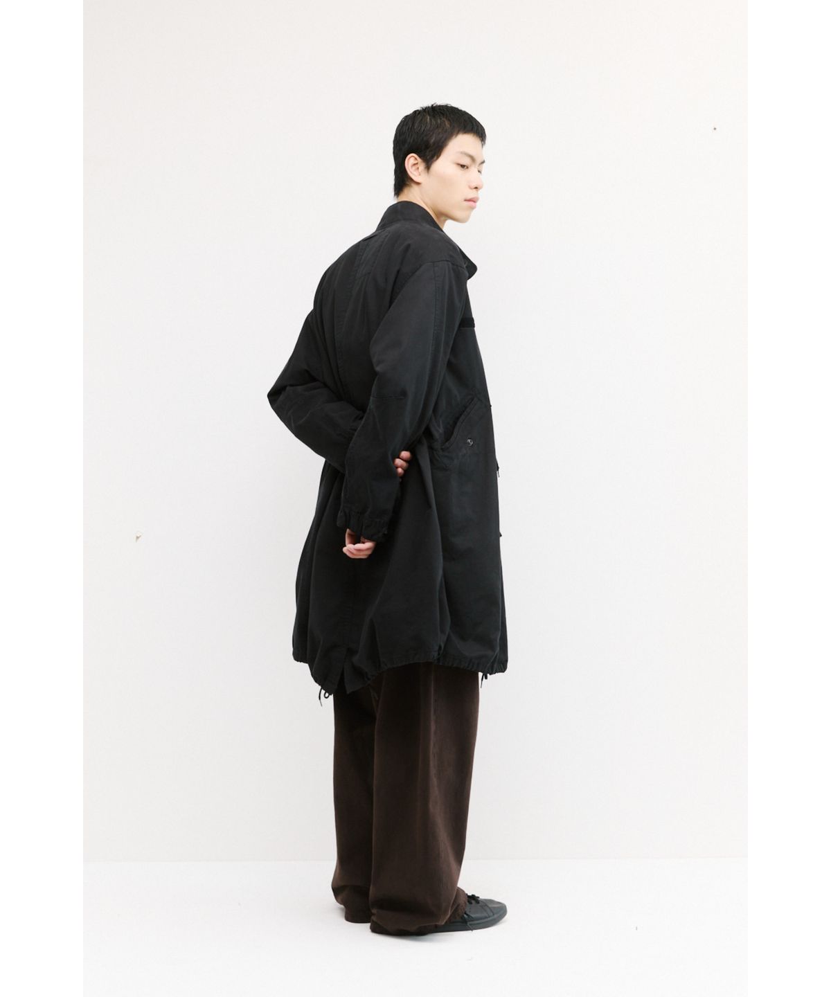 해칭룸(HATCHINGROOM) Mods Parka Washed Black