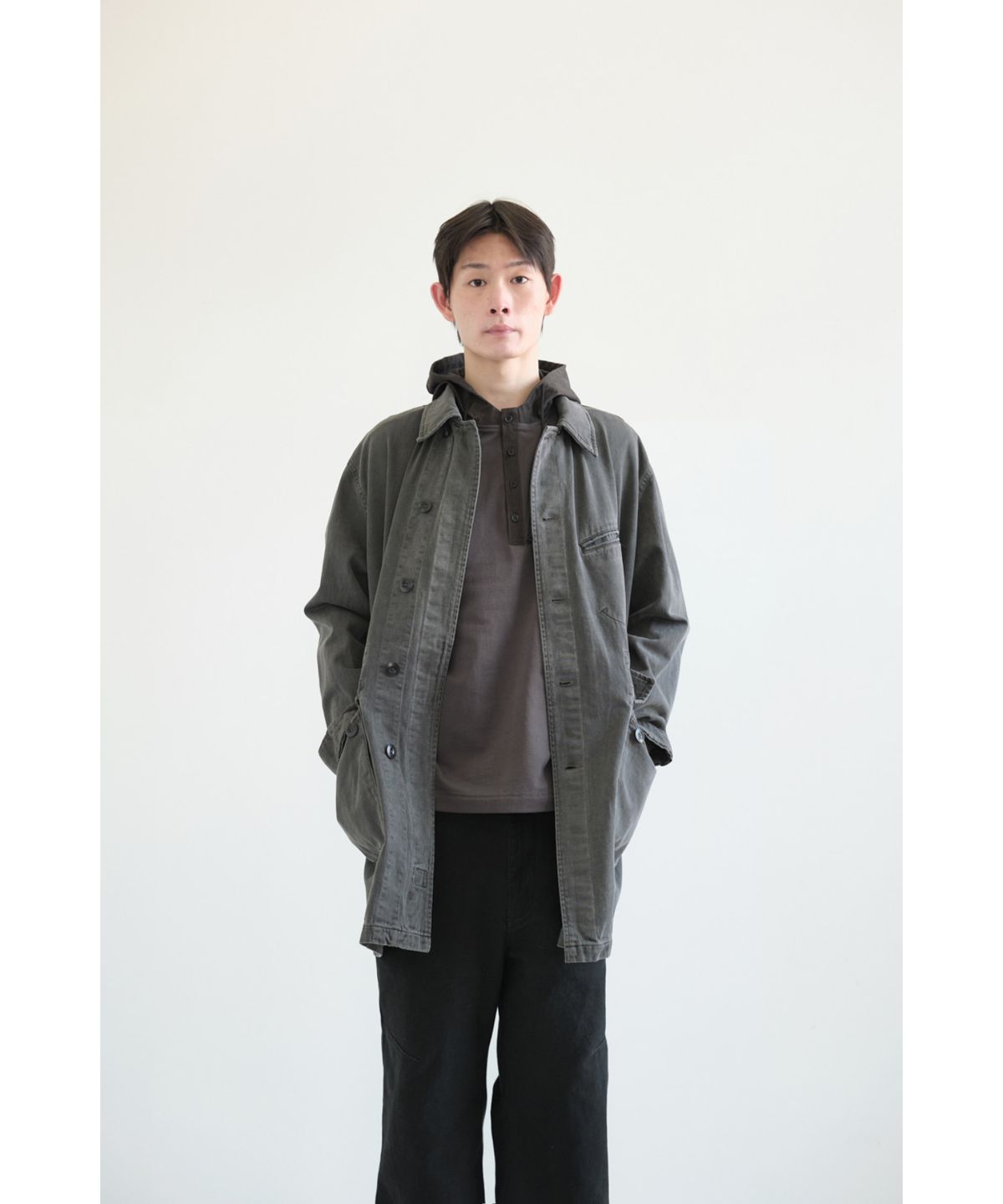 해칭룸(HATCHINGROOM) Mil Coat Grey