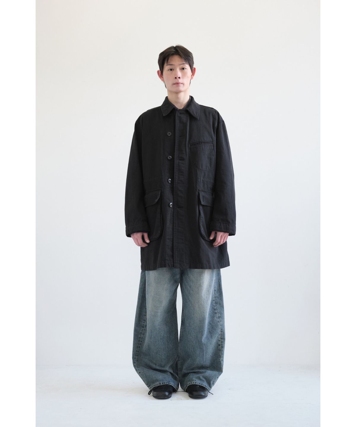 해칭룸(HATCHINGROOM) Mil Coat Black
