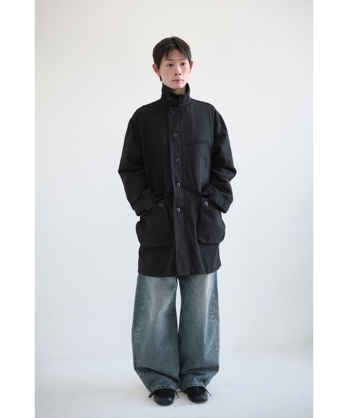 해칭룸(HATCHINGROOM) Mil Coat Black