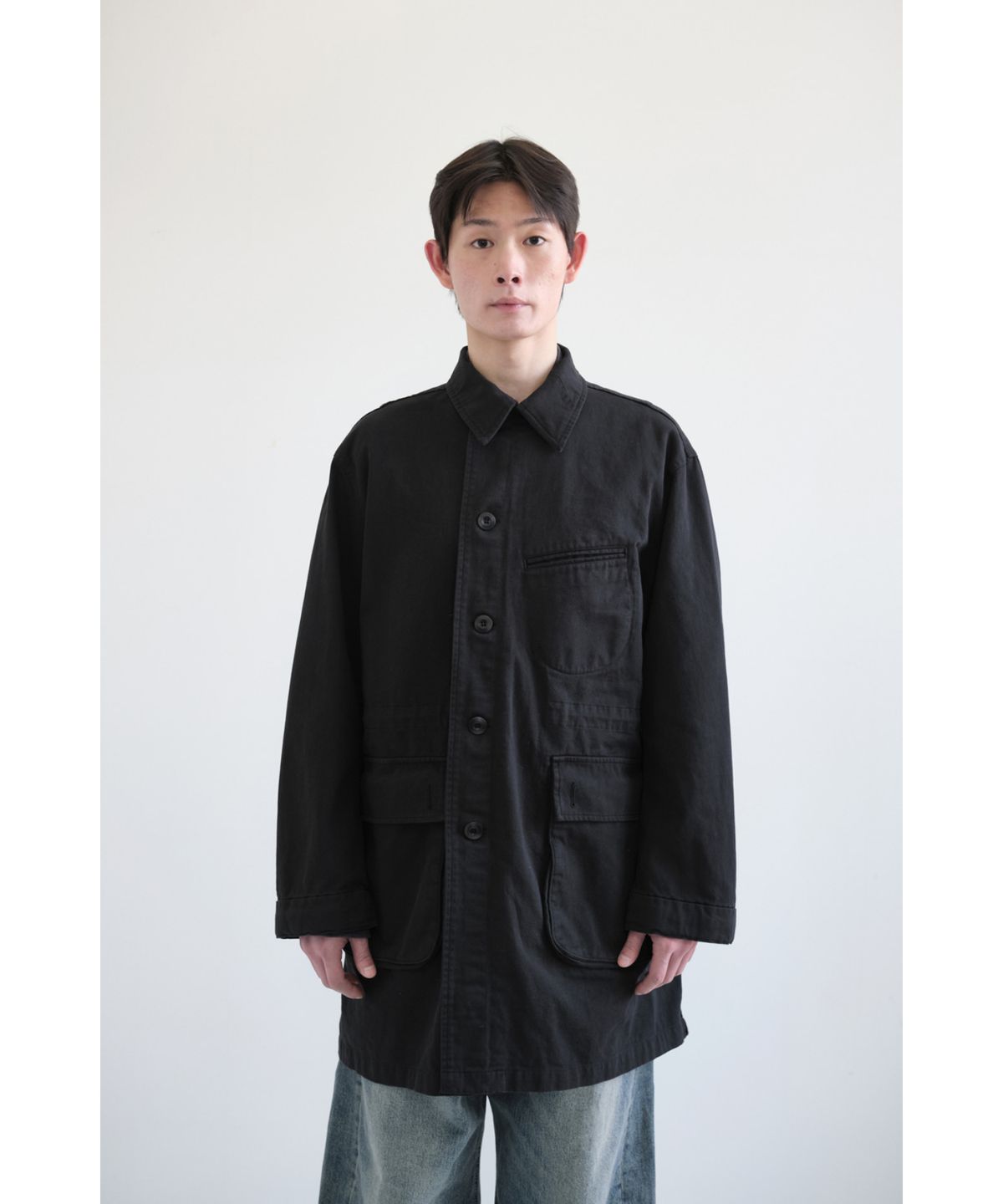 해칭룸(HATCHINGROOM) Mil Coat Black