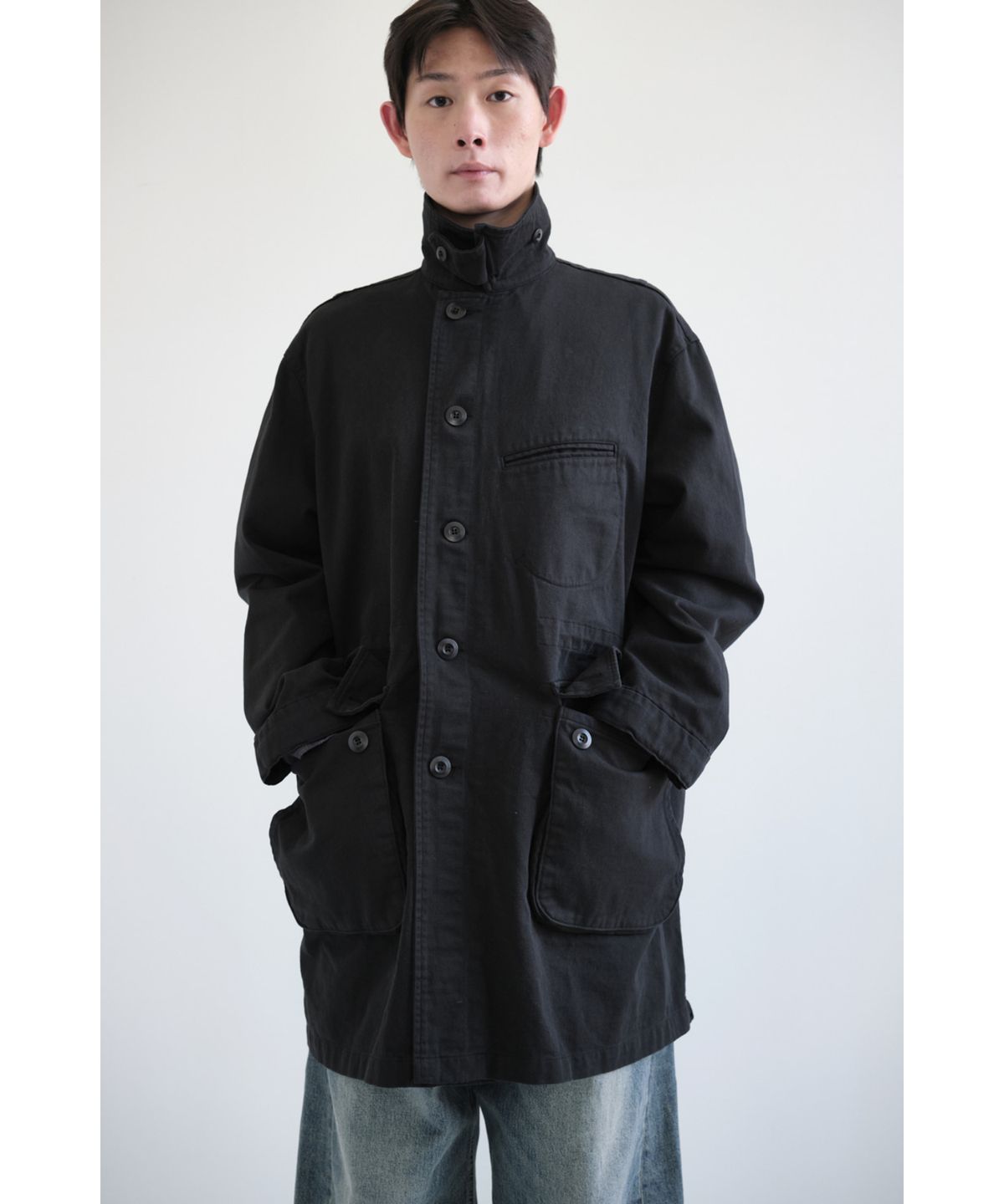 해칭룸(HATCHINGROOM) Mil Coat Black