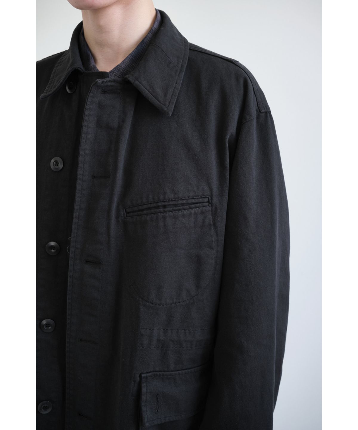 해칭룸(HATCHINGROOM) Mil Coat Black