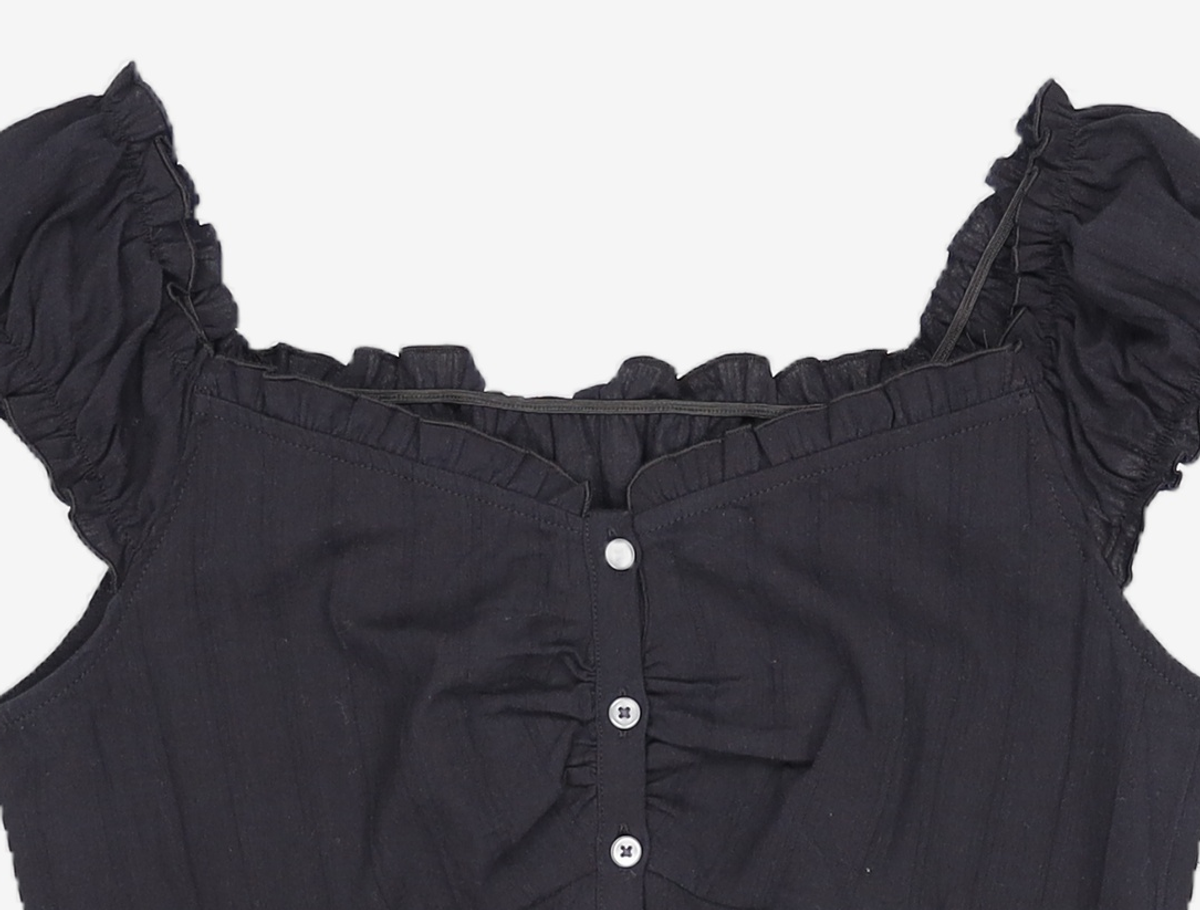 미쏘(MIXXO) Frill Cap Sleeve Blouse M