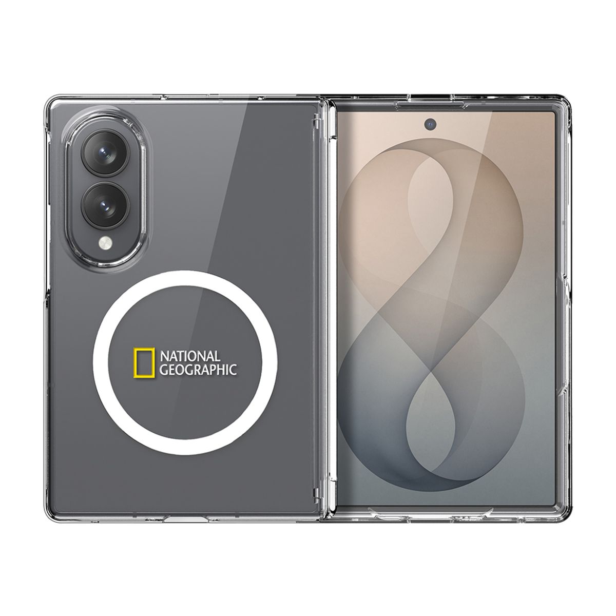 내셔널지오그래픽 모바일(NATIONAL GEOGRAPHIC MOBILE) 갤럭시Z폴드8 Z폴드8울트라 마그네틱 크리스탈 슬림핏 힌지 커버 케이스