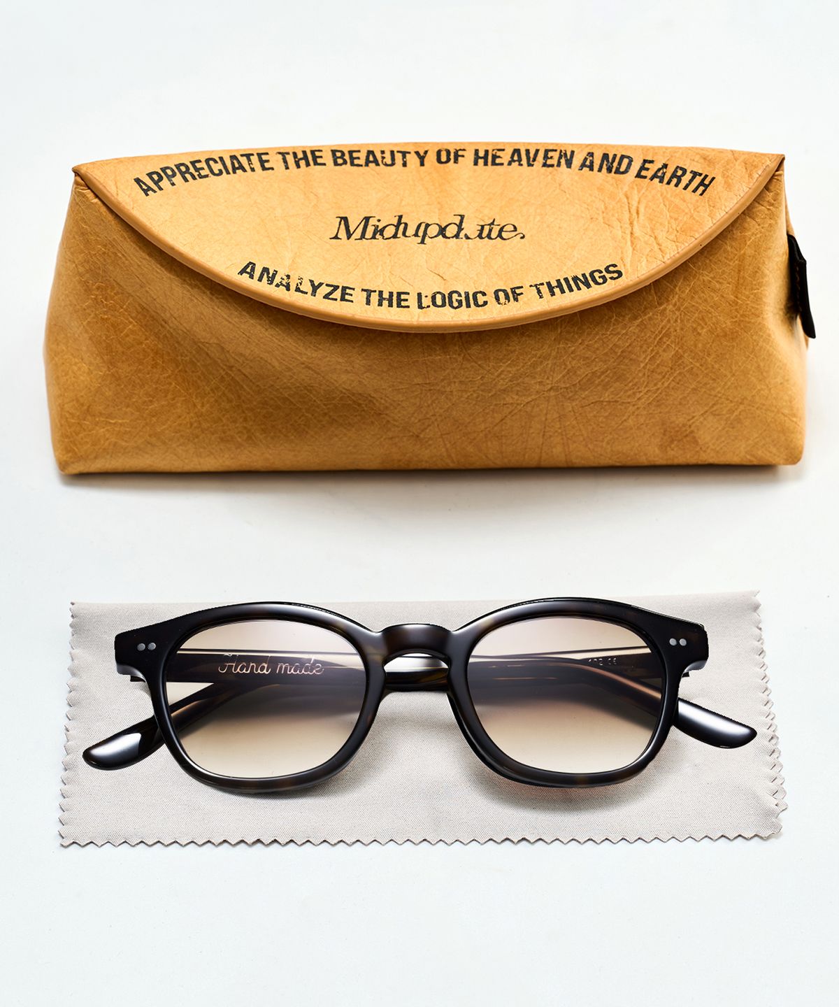 미드업데이트(MIDUPDATE) Double Rivet Square Round Sunglasses