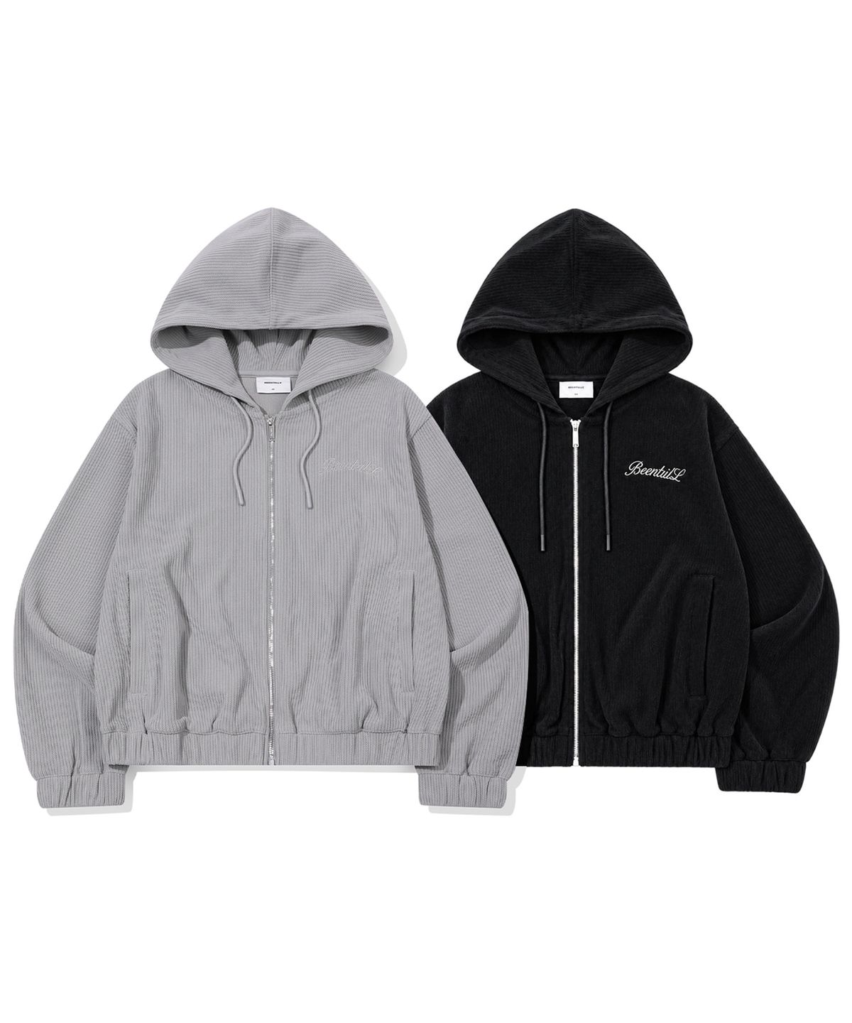 빈트릴(BEENTRILL) 우먼스 셔닐 후드 집업(그레이)