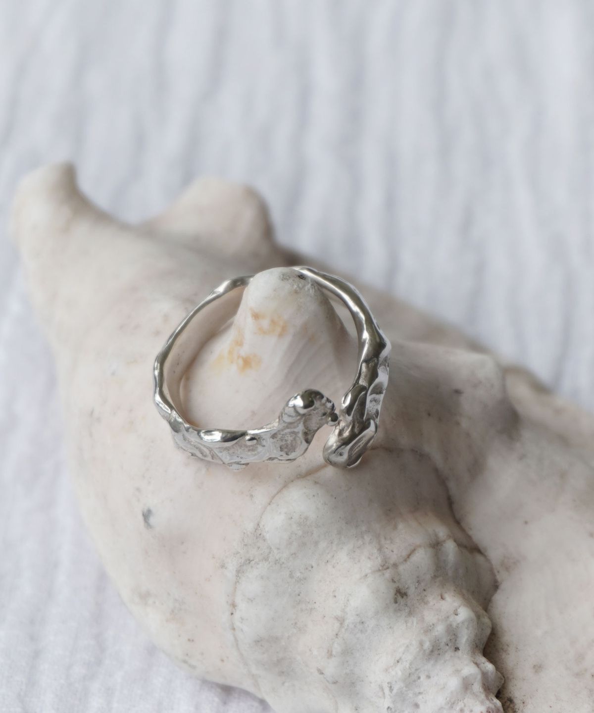시레나(SIRENA) Wave Open Ring