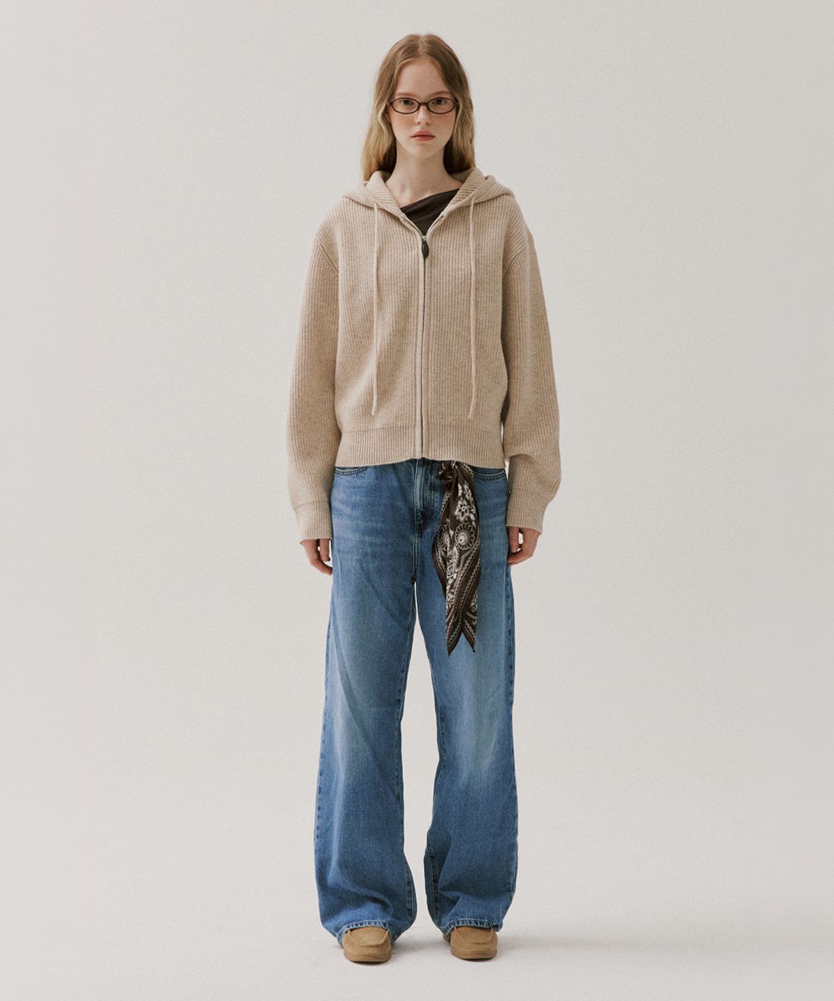 알엠알엔(RMRN) CLOUD KNIT HOOD ZIP-UP_2color