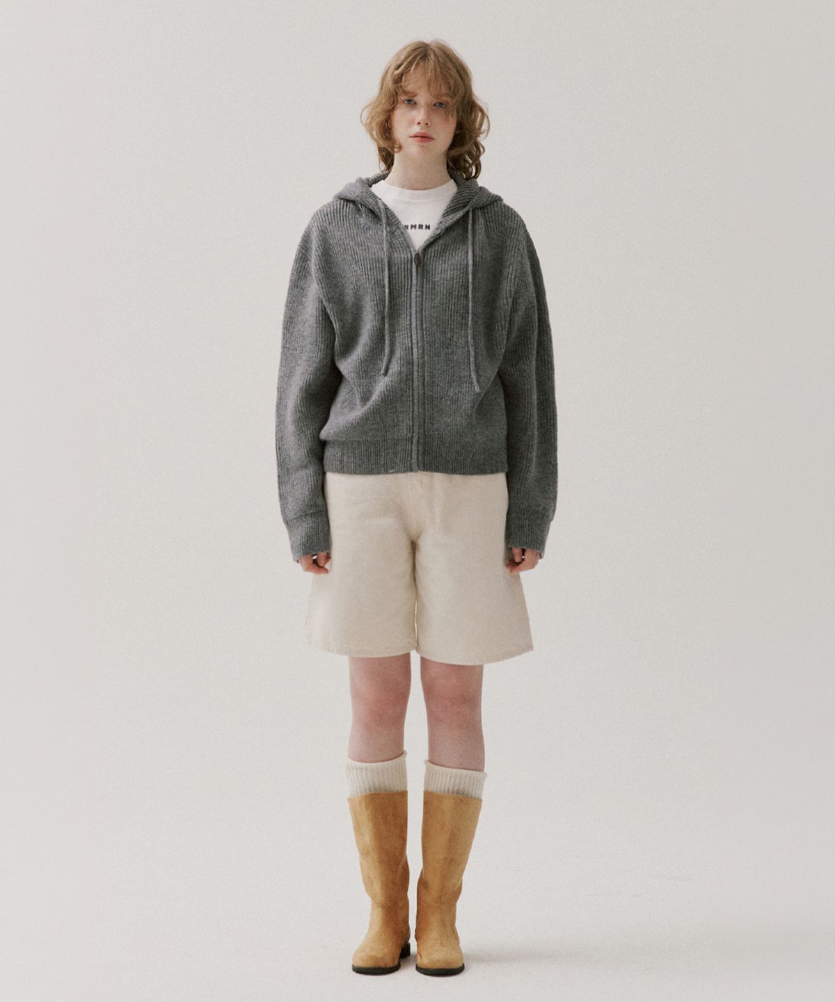알엠알엔(RMRN) CLOUD KNIT HOOD ZIP-UP_2color