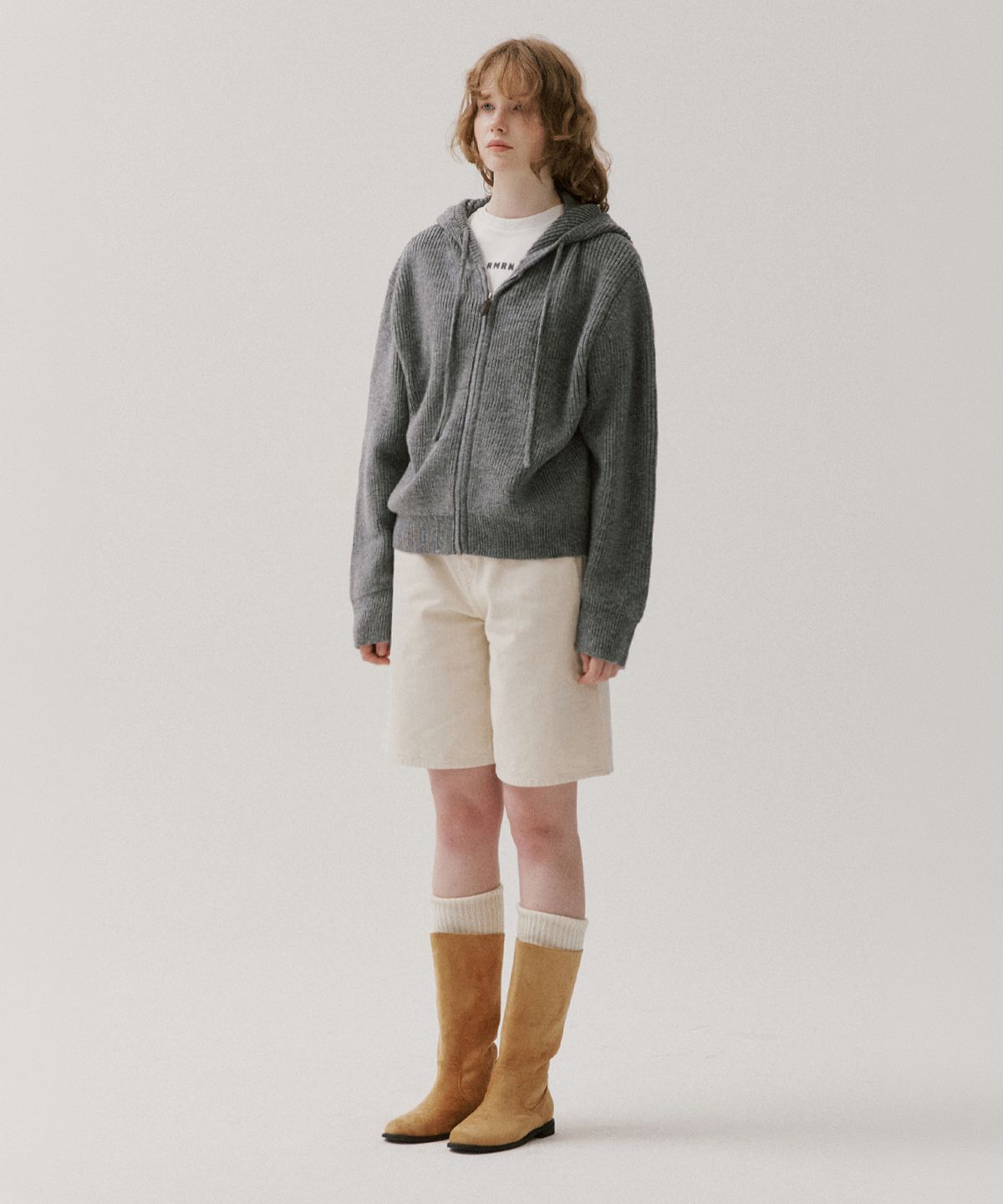 알엠알엔(RMRN) CLOUD KNIT HOOD ZIP-UP_2color