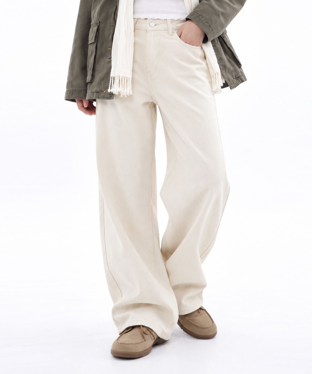 랜덤오프(RANDOMOFF) BTB : COMFY JEANS [CREAM]