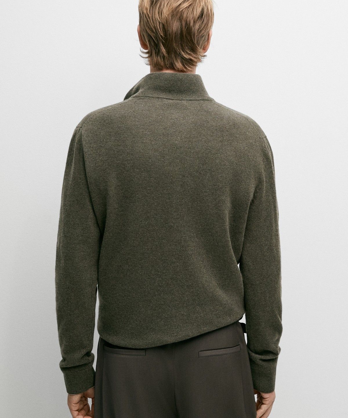 마시모두띠(MASSIMO DUTTI) 울 블렌드 목크넥 니트 스웨터
