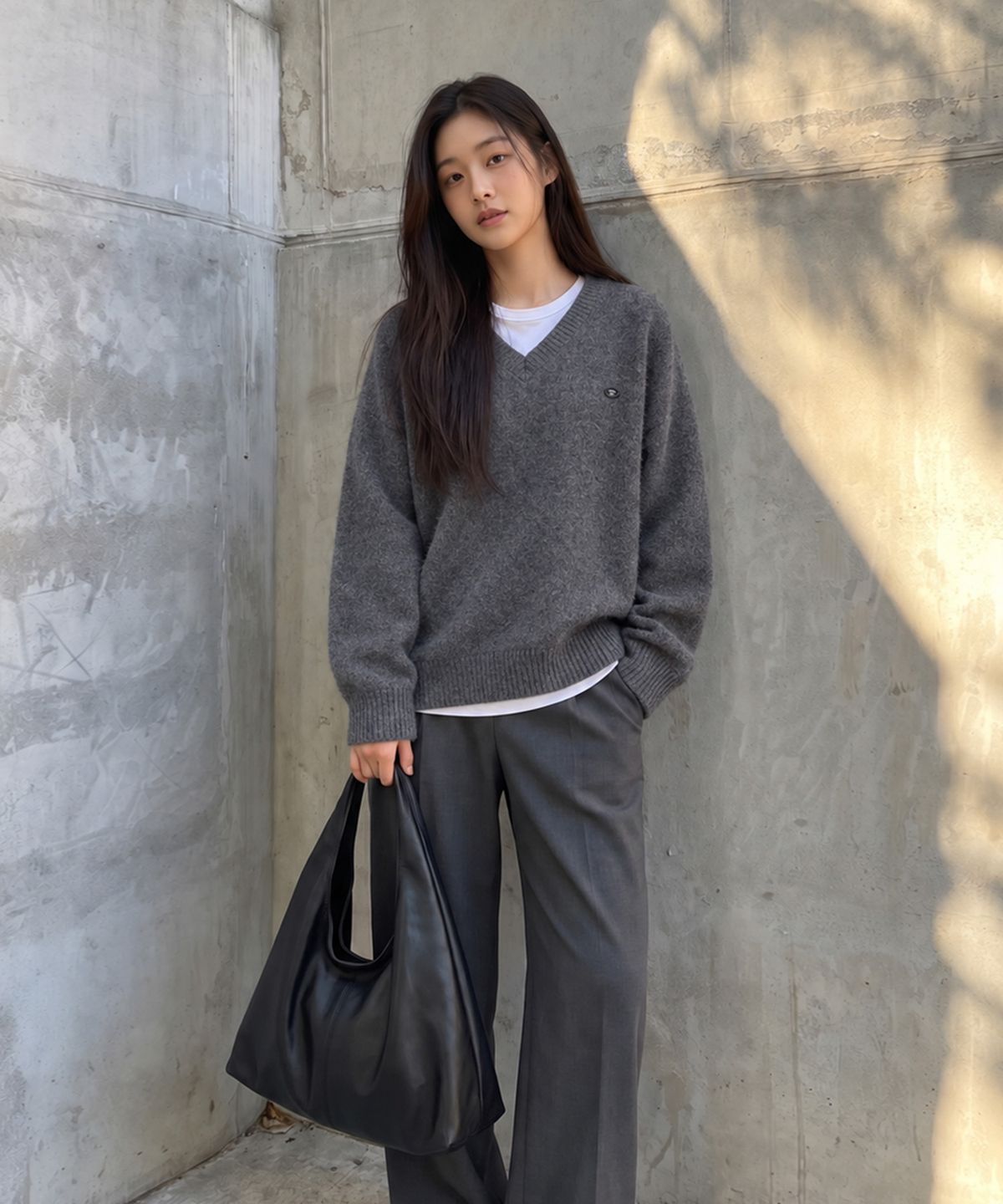 쥬시쥬디(JUCYJUDY) 울블렌드V넥니트 J1KT720A