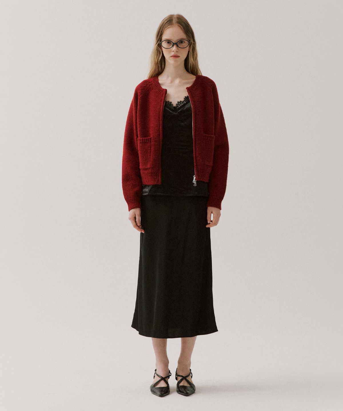 알엠알엔(RMRN) CLASSIC ZIP-UP KNIT CARDIGAN_2color