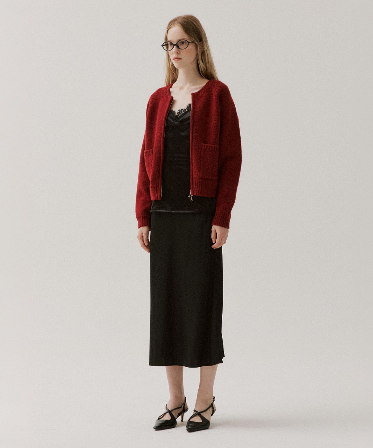 알엠알엔(RMRN) CLASSIC ZIP-UP KNIT CARDIGAN_2color