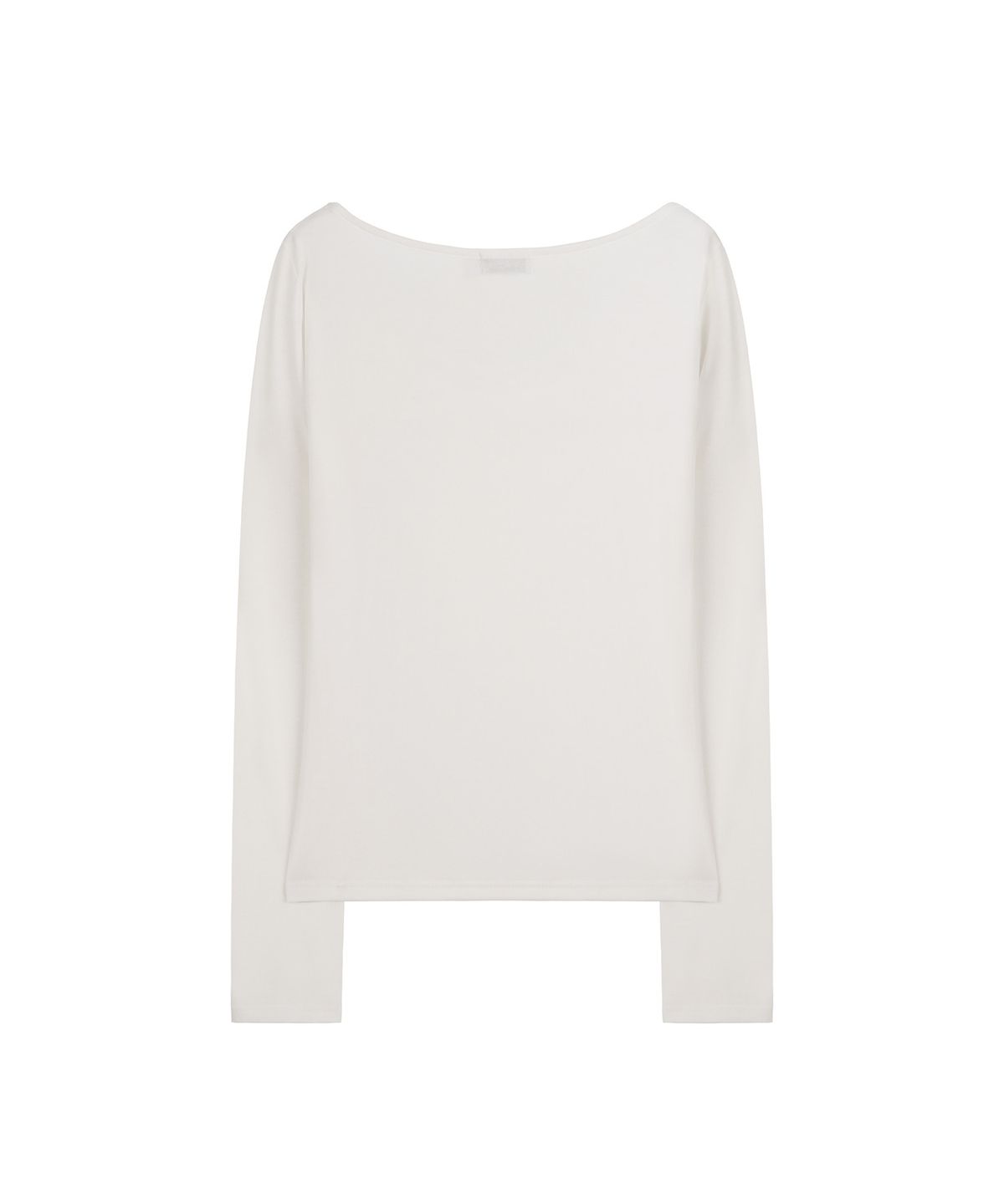 지제뮤지엄(ZIZEMUSEUM) COWL LAYERED V-NECK LONG SLEEVE (WHITE)