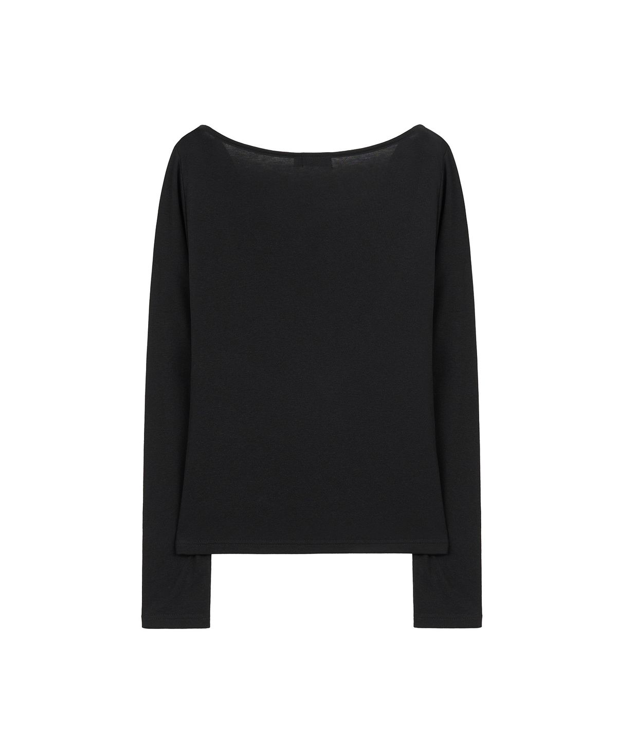 지제뮤지엄(ZIZEMUSEUM) COWL LAYERED V-NECK LONG SLEEVE (BLACK)