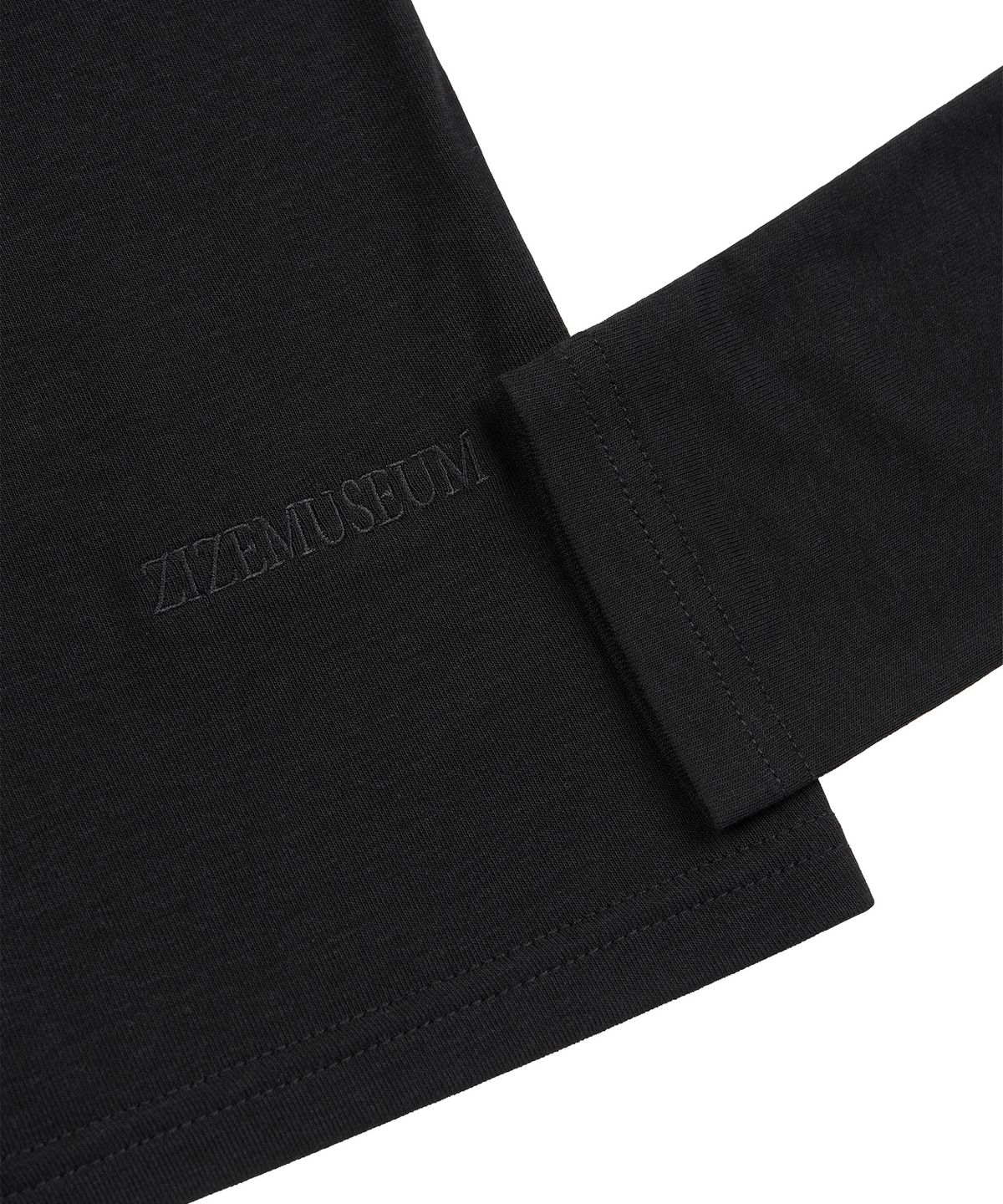 지제뮤지엄(ZIZEMUSEUM) COWL LAYERED V-NECK LONG SLEEVE (BLACK)