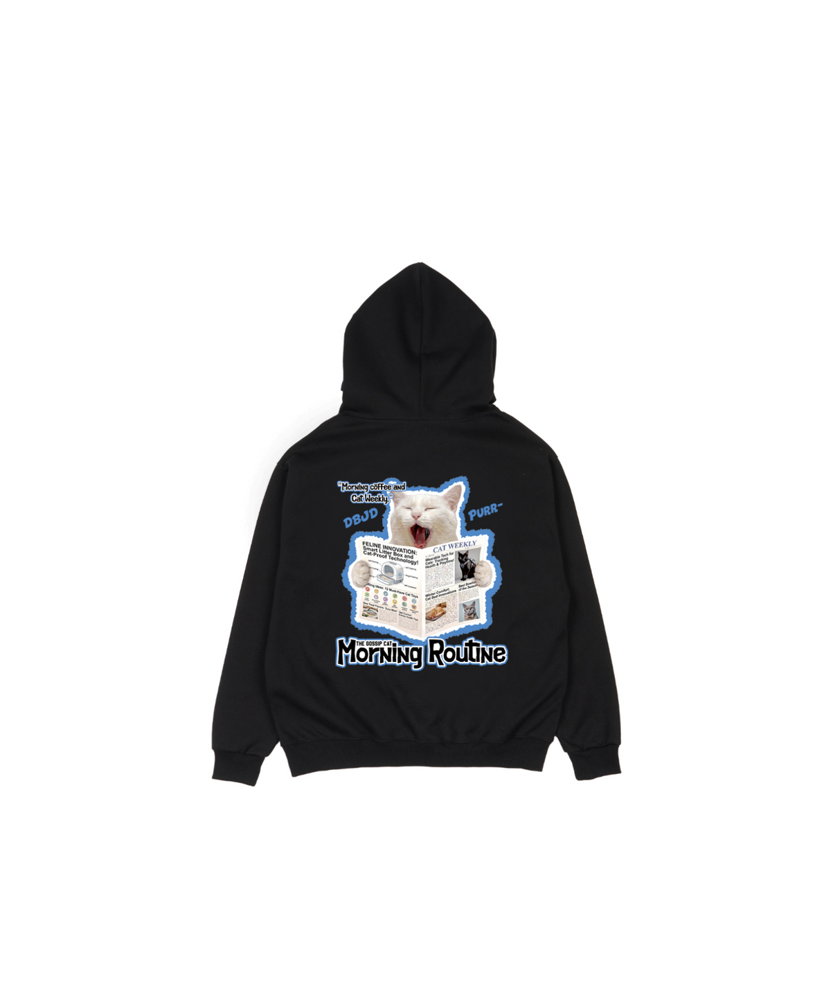 더블제이디(DOUBLE JD) 모닝 루틴 후드 티셔츠