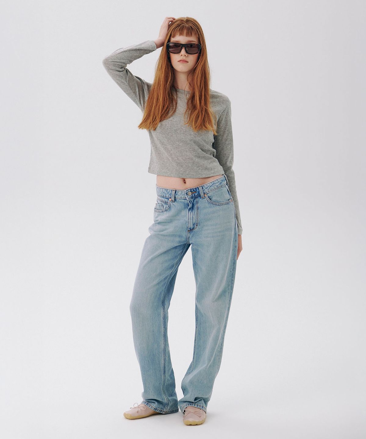 준준스페이스(JUNEJUNE SPACE) Slim Basic Tee_Grey