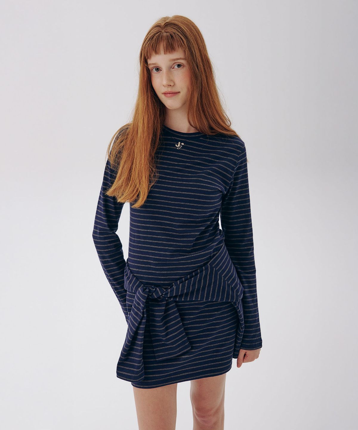 준준스페이스(JUNEJUNE SPACE) VOL17.Mini Jersey Dress_Navy