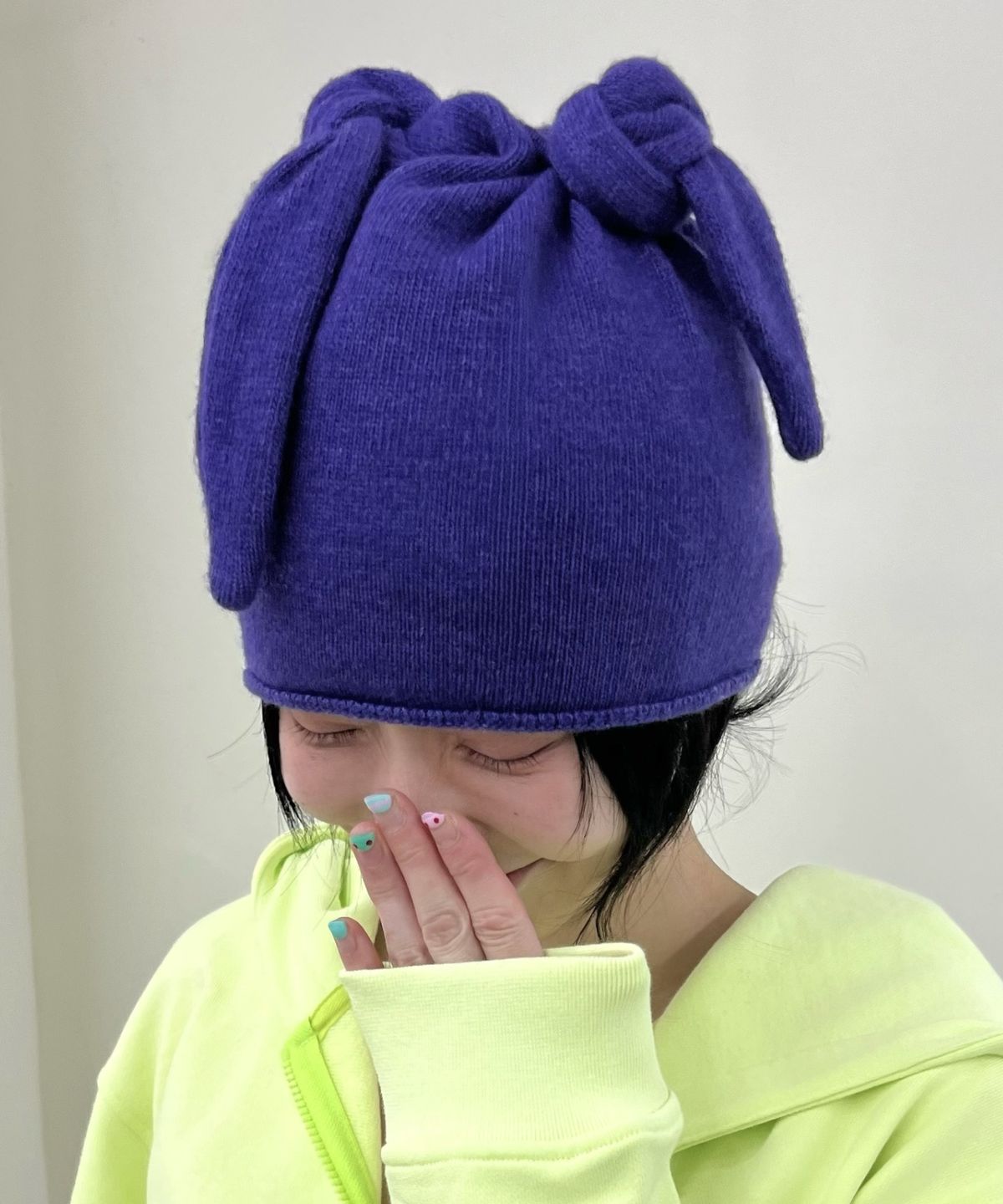 키코지(KIKOZY) Tie Loop Beanie_Purple