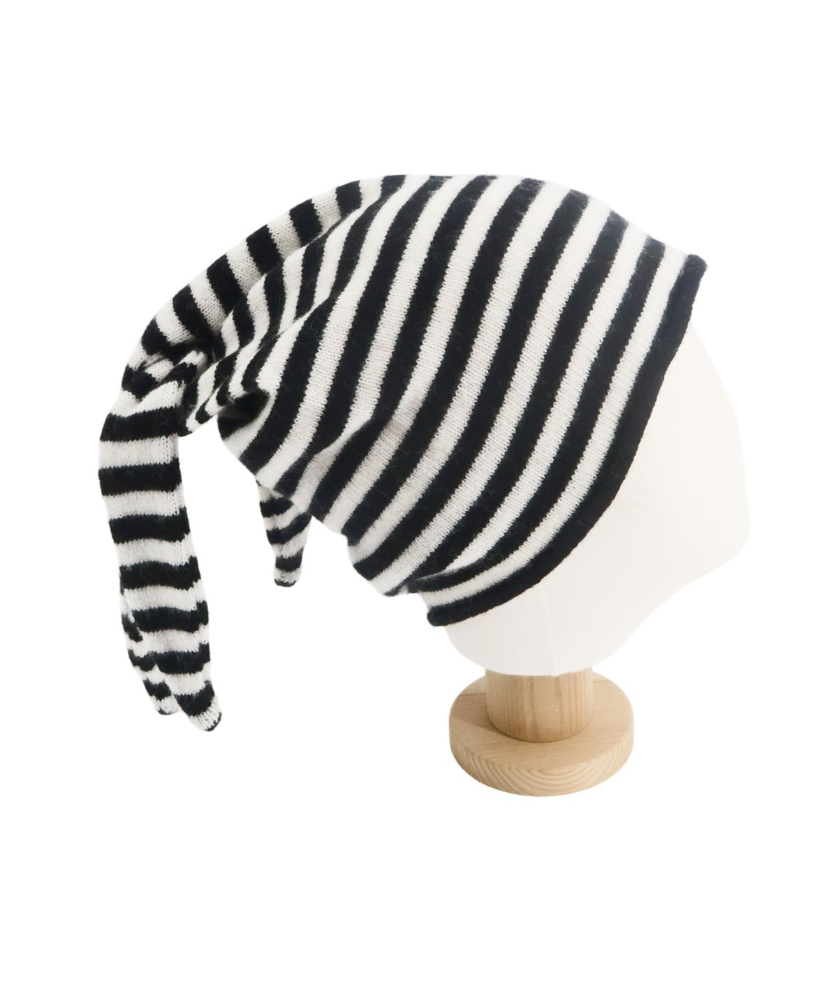 키코지(KIKOZY) Tie Loop Beanie_Black Stripe