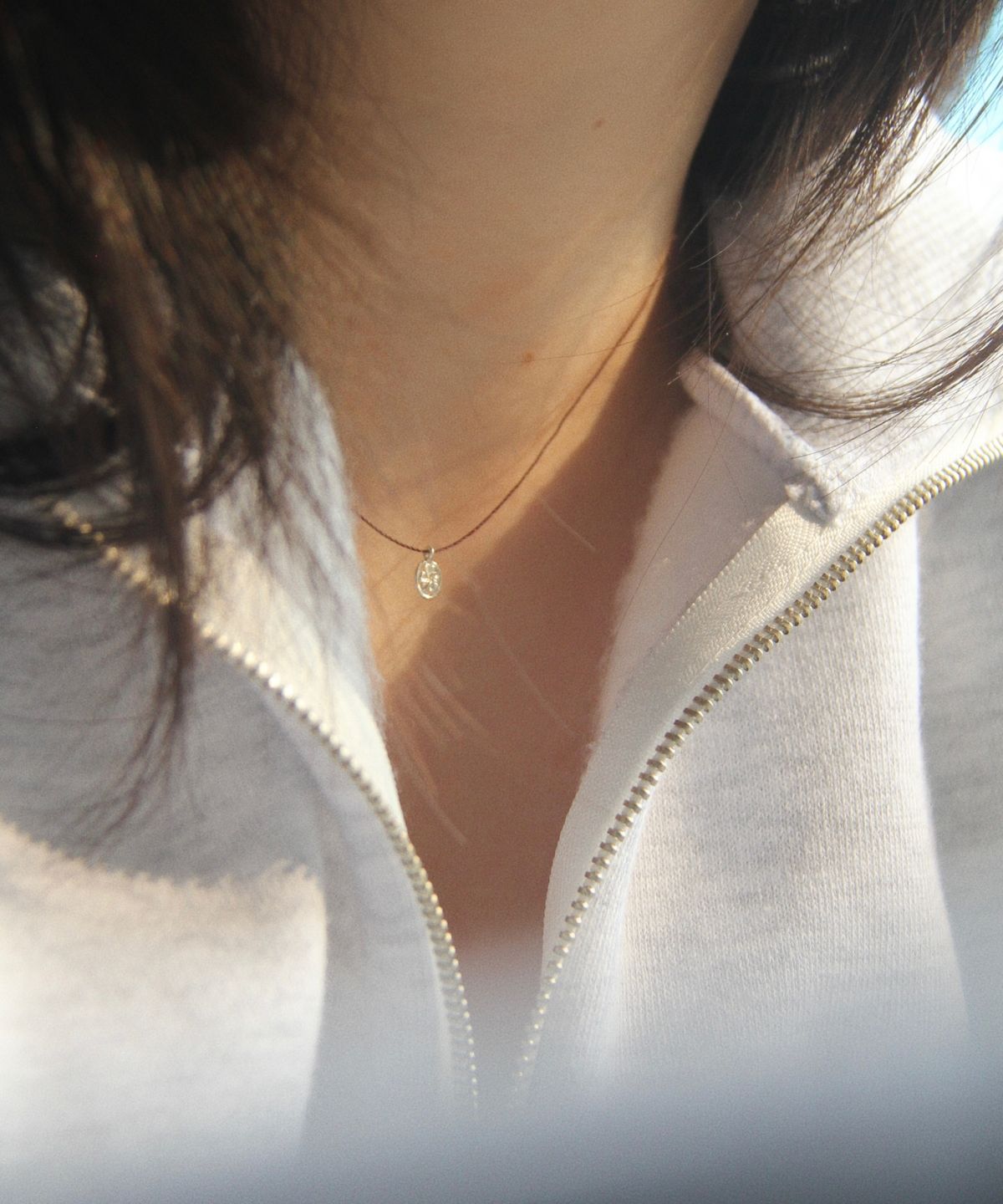 최창남메이드(CCNMADE) Rounded Silver Pendant Necklace 동그란 실버팬던트 실 목걸이
