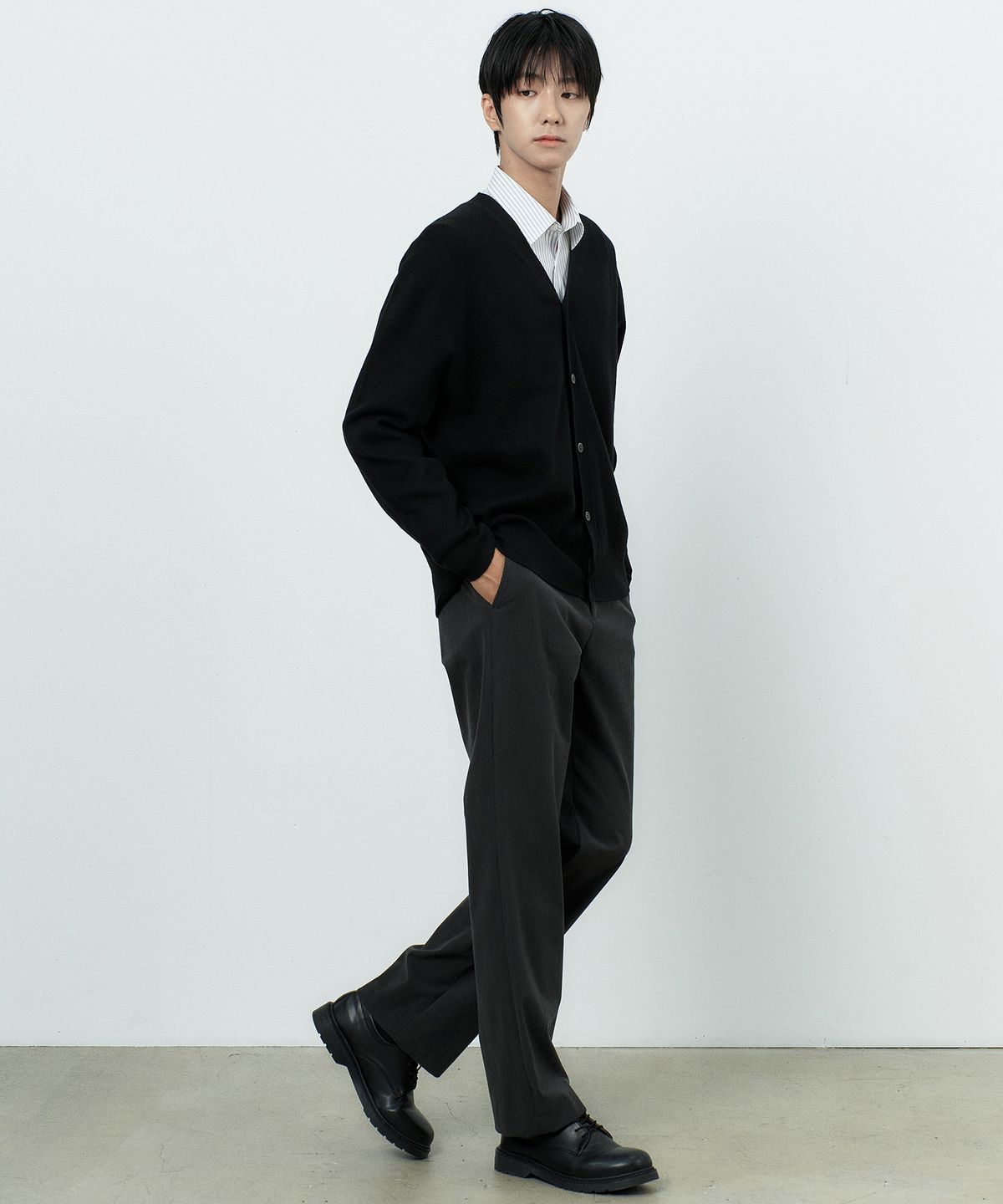 마인드브릿지(MINDBRIDGE) [ON][웜]세미 와이드 코듀로이 데일리 기모 팬츠 - 3color