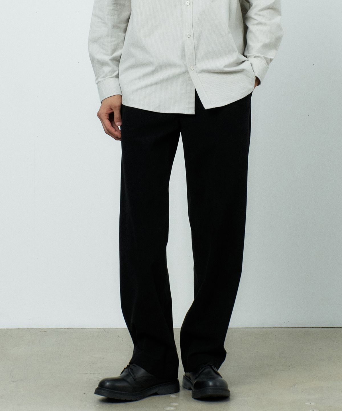 마인드브릿지(MINDBRIDGE) [SET][COUTURE]코듀로이 오버핏 싱글 자켓 셋업 블랙