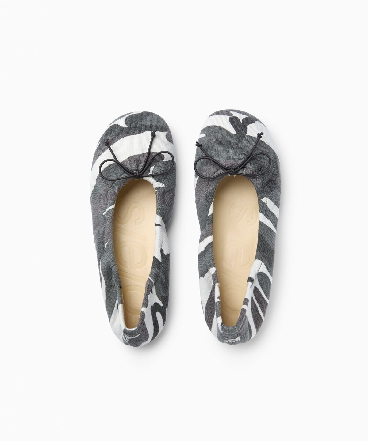 에스이오(s/e/o) BUN BALLERINA FLATS WHITE CAMO