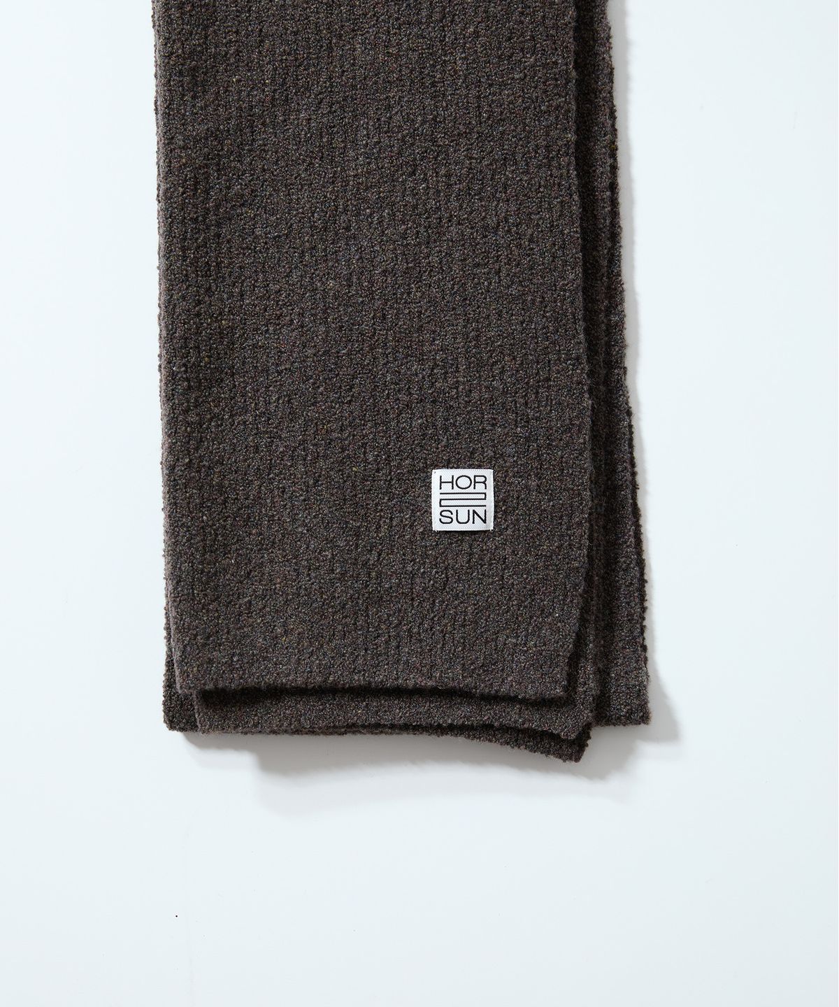 홀리선(HORLISUN) Skiff Boucle Knit Rib Muffler Multi Demitasse