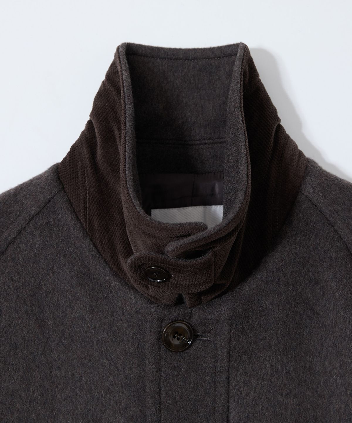 홀리선(HORLISUN) Maple Raglan Wool Short Coat Spain Olive