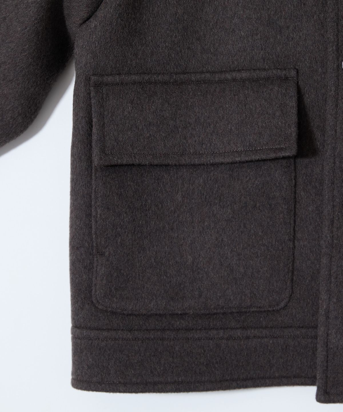 홀리선(HORLISUN) Maple Raglan Wool Short Coat Spain Olive