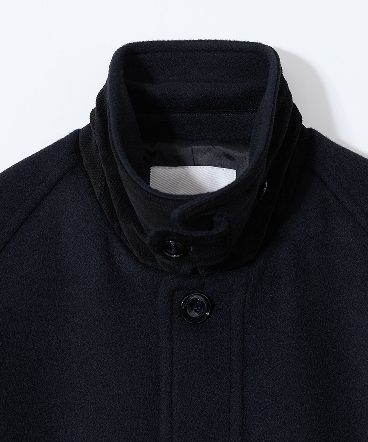 홀리선(HORLISUN) Maple Raglan Wool Short Coat Dark Navy